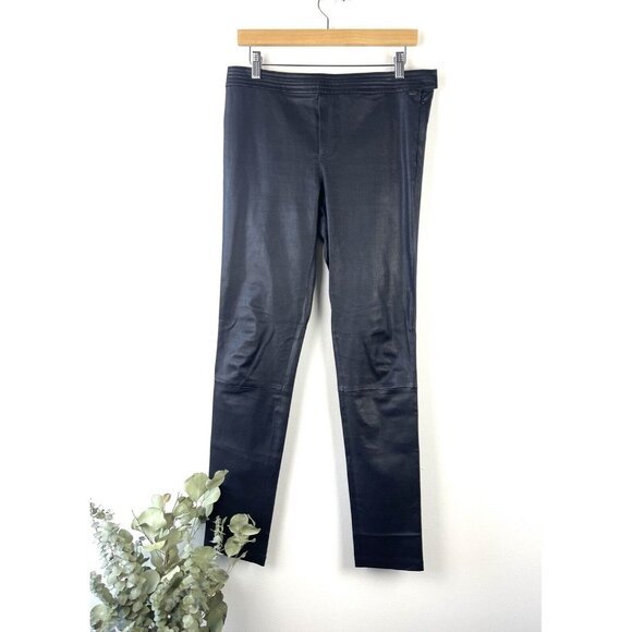 Scotch & Soda MAISON SCOTCH Moto Biker‎ Pants 100% Sheep Leather Size 3 (US6-8) - Picture 7 of 15
